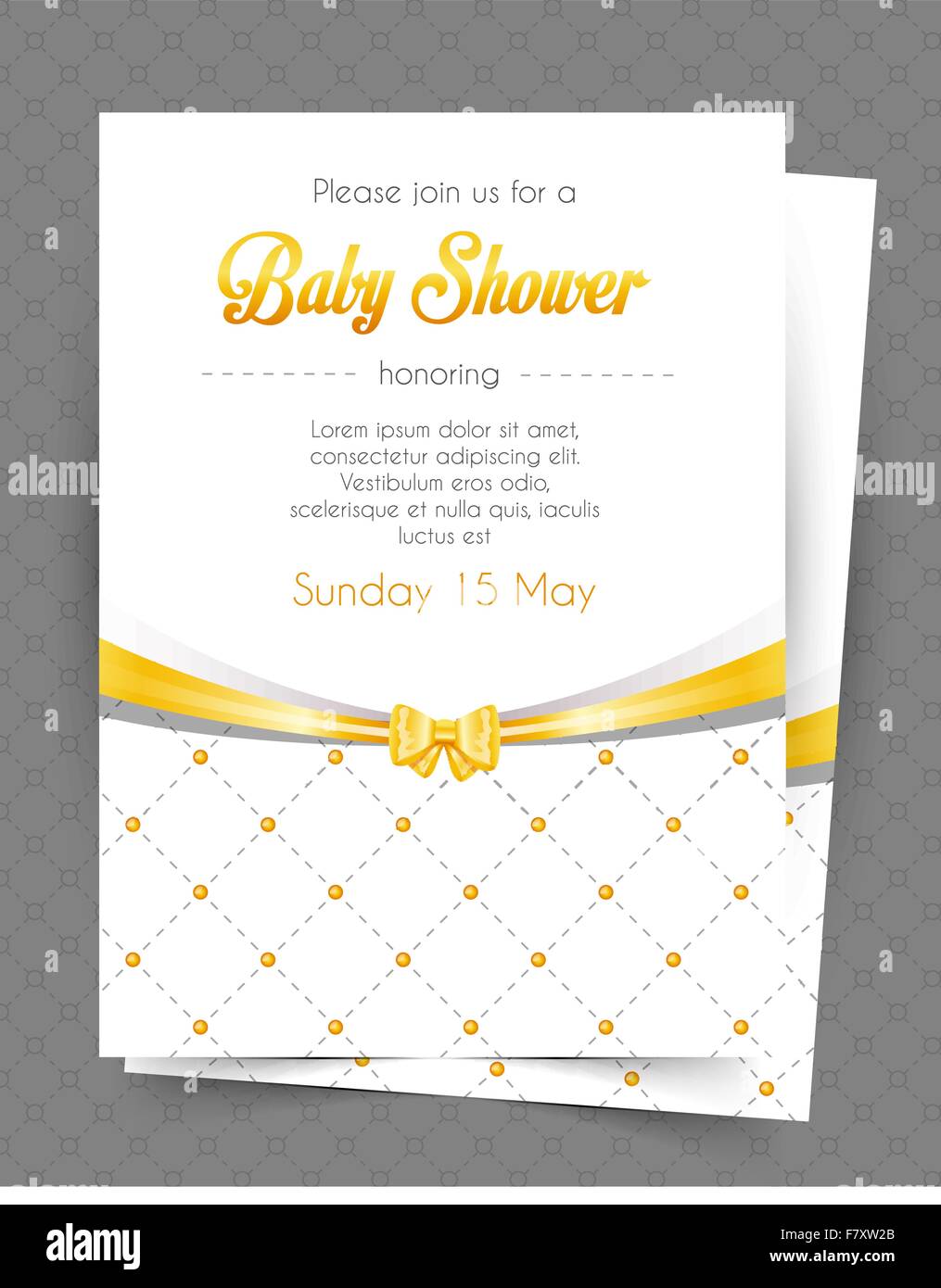 Baby shower card template Stock Vector Image &amp; Art - Alamy