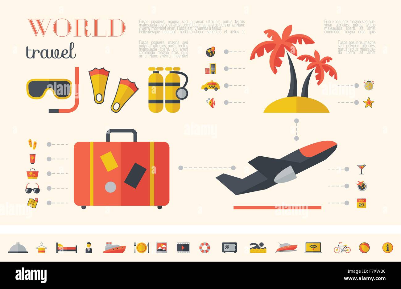 Travel Infographic Template Stock Vector Image & Art - Alamy