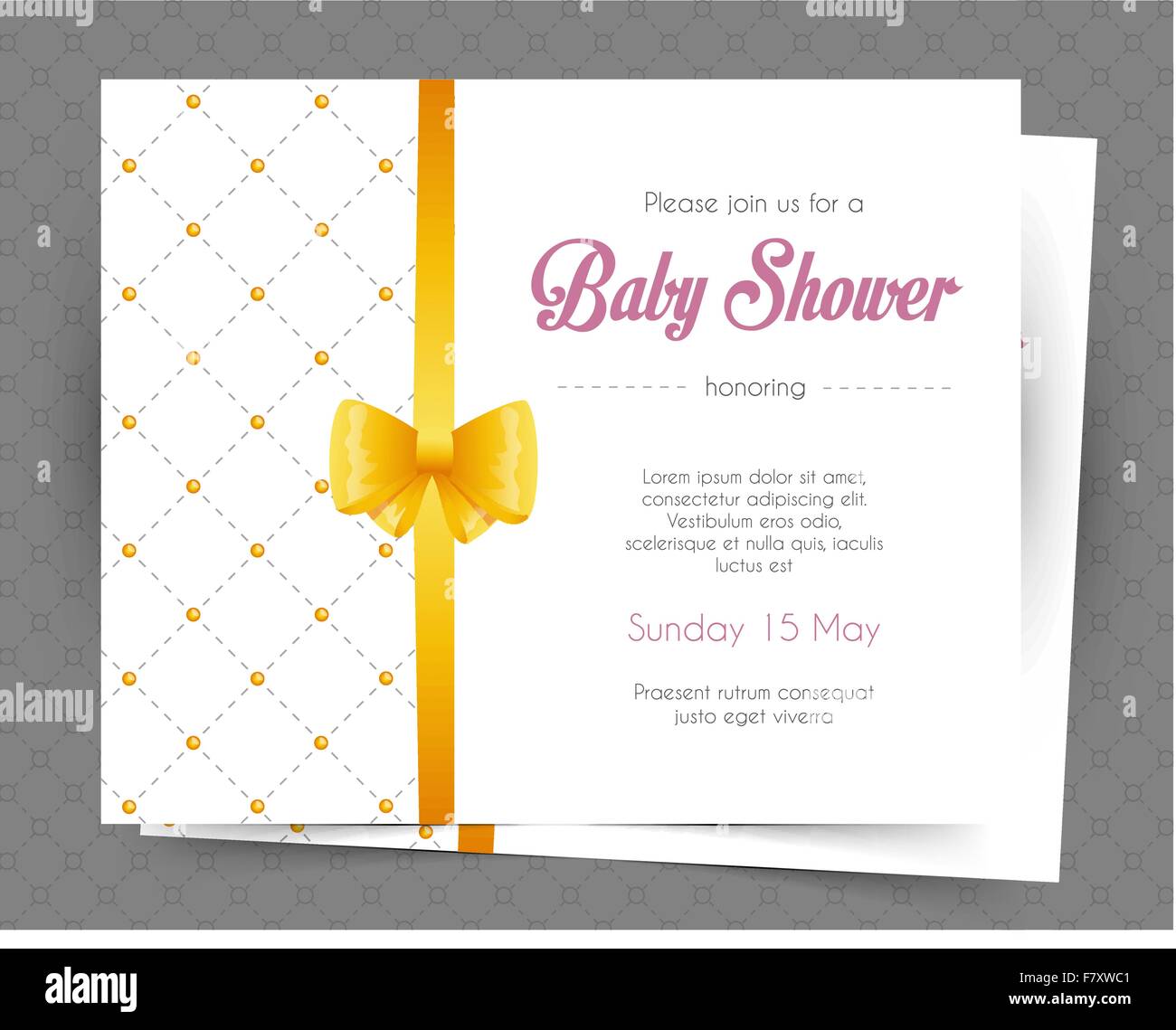 Baby shower card template Stock Vector Image &amp; Art - Alamy