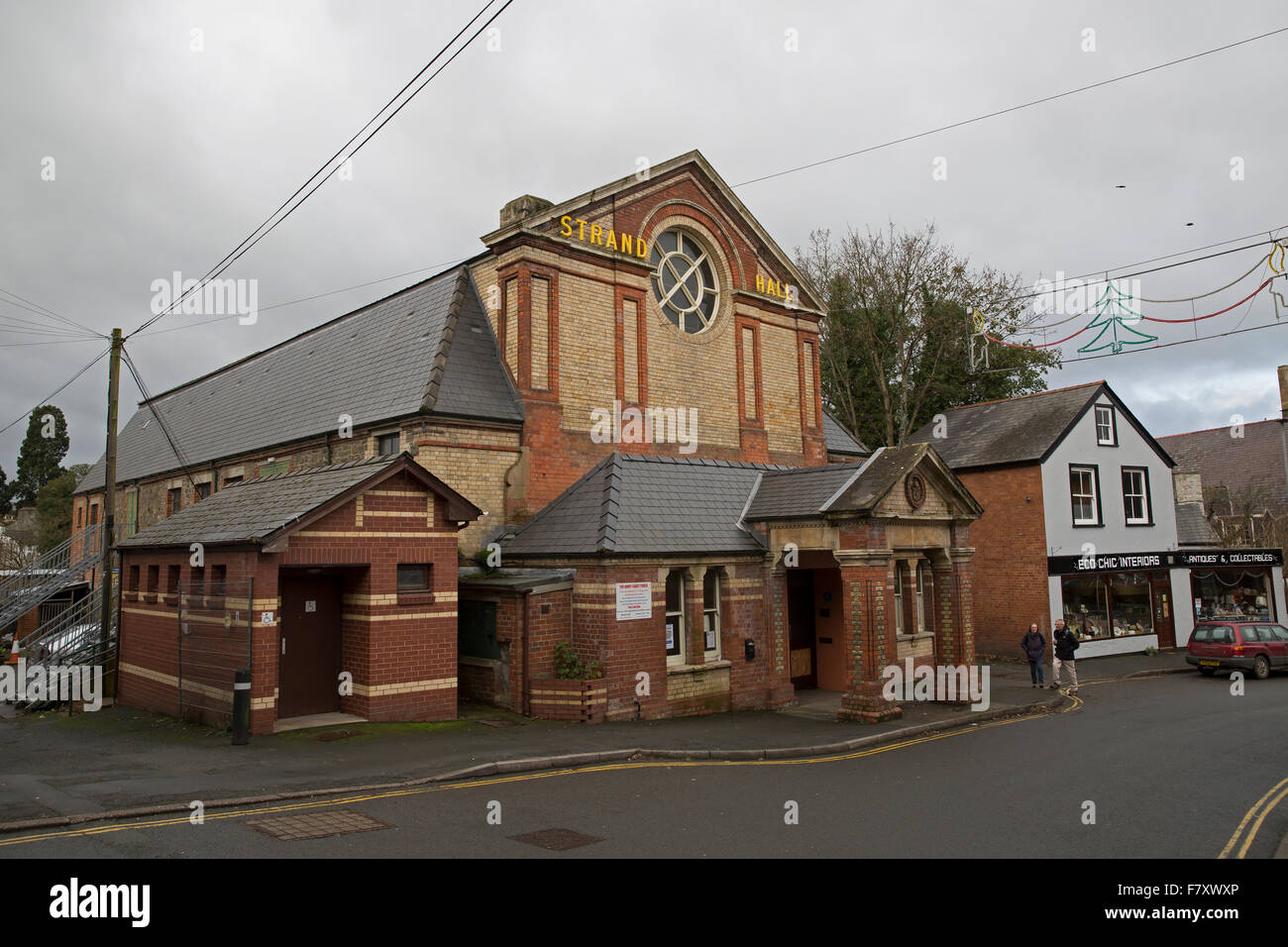 The Strand Hall in Builth Wells Wales Stock Photo