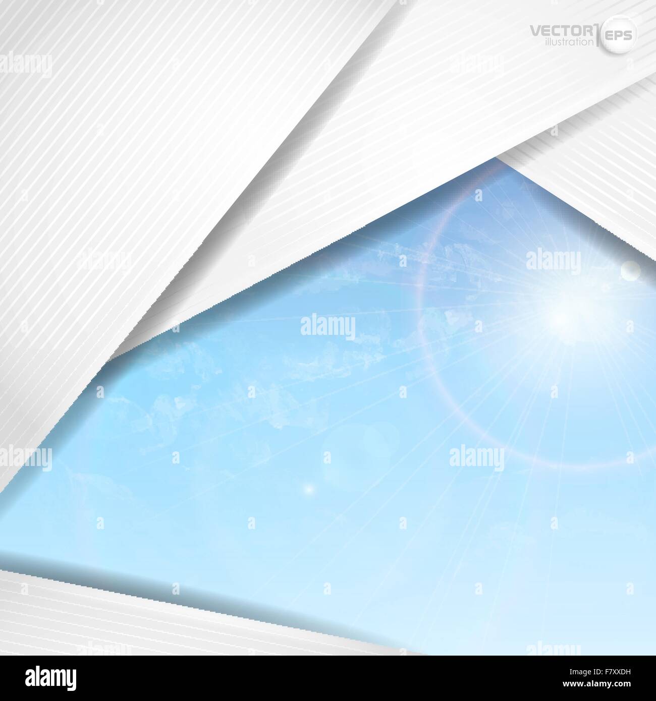 Abstract Background With White Paper Layers Stock Vector Image & Art ...