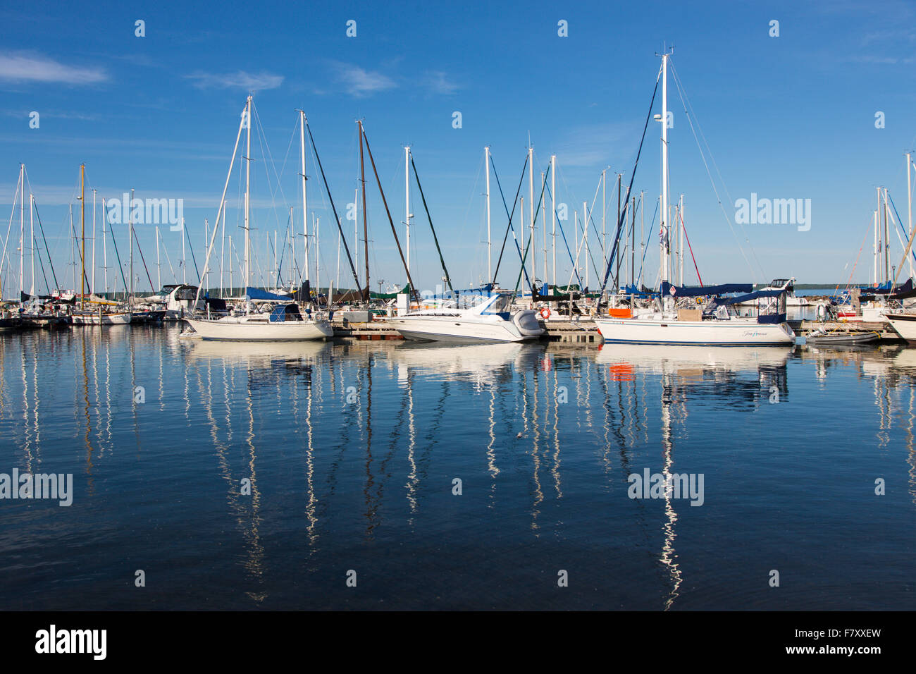Waterfront in Bayfield Wisconsin on Lake Superior Stock Photo Alamy