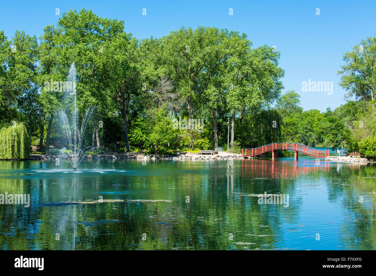 Rotary Botanical Gardens In Janesville Illinois Stock Photo