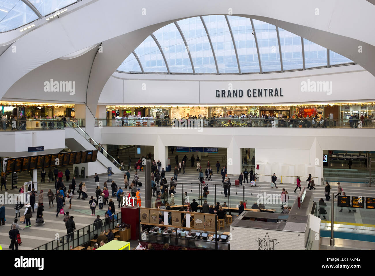 Grand Central shopping centre at New Street Station, Birmingham Stock