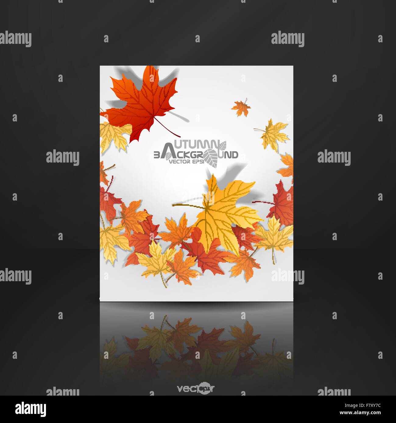 Autumn Leaves Background Stock Vector Image & Art - Alamy