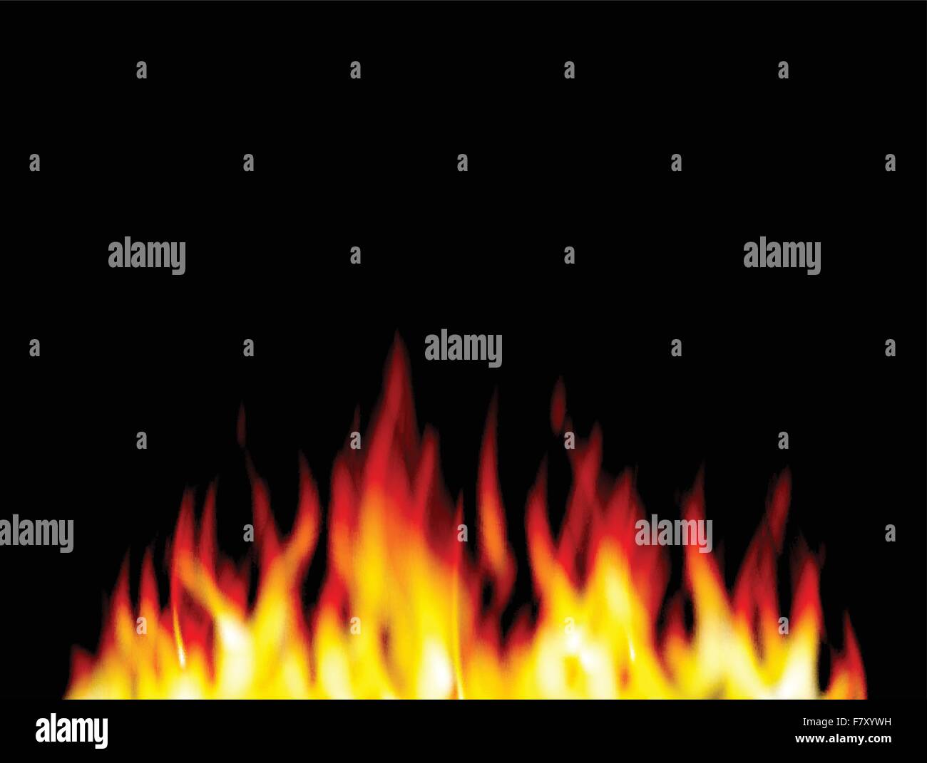 Burn flame fire for you design Stock Vector