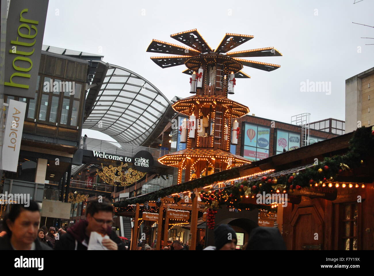 German Christmas Market in Bristol 2015 Stock Photo Alamy