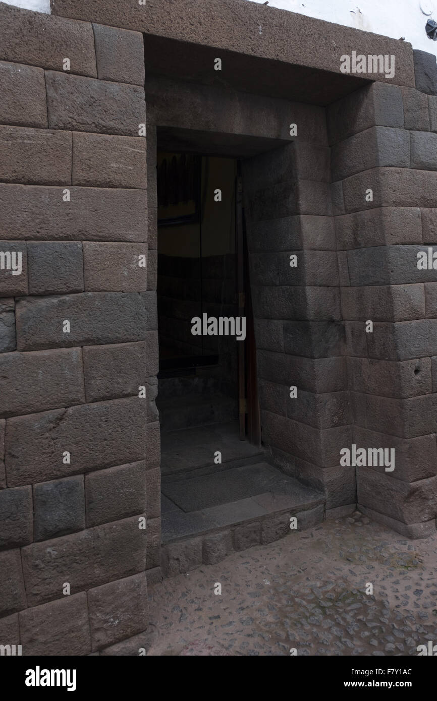 Architectural details of the Inca construction Stock Photo - Alamy