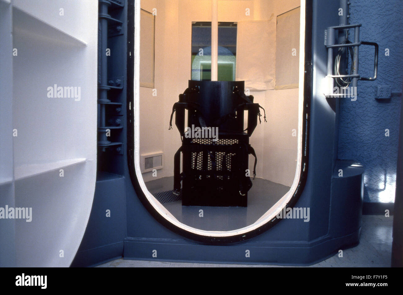 Gas chamber, capital punishment, Death House, Arizona State Prison, Florence, Arizona, USA. Stock Photo