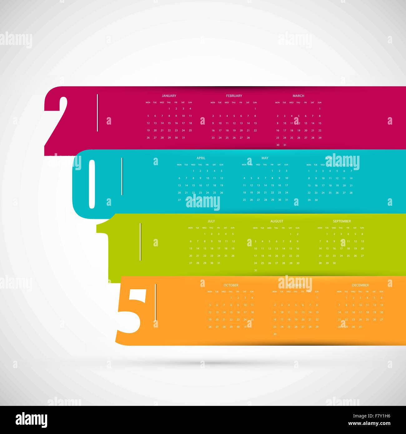 Calendar for 2015 Stock Vector Image & Art - Alamy