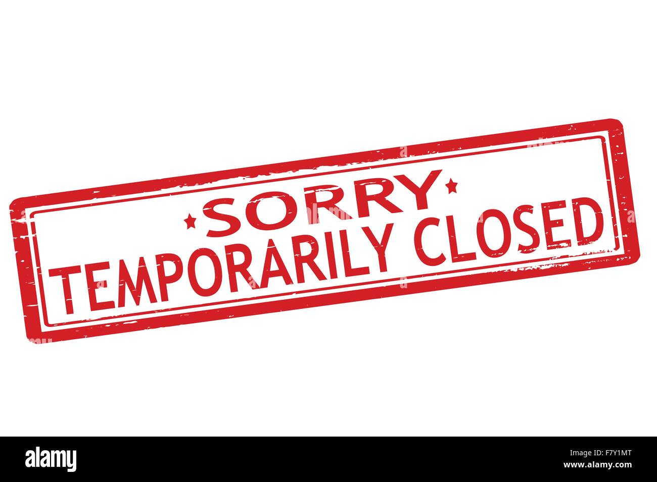 Temporarily closed Stock Vector Art & Illustration, Vector Image 90948504 Alamy