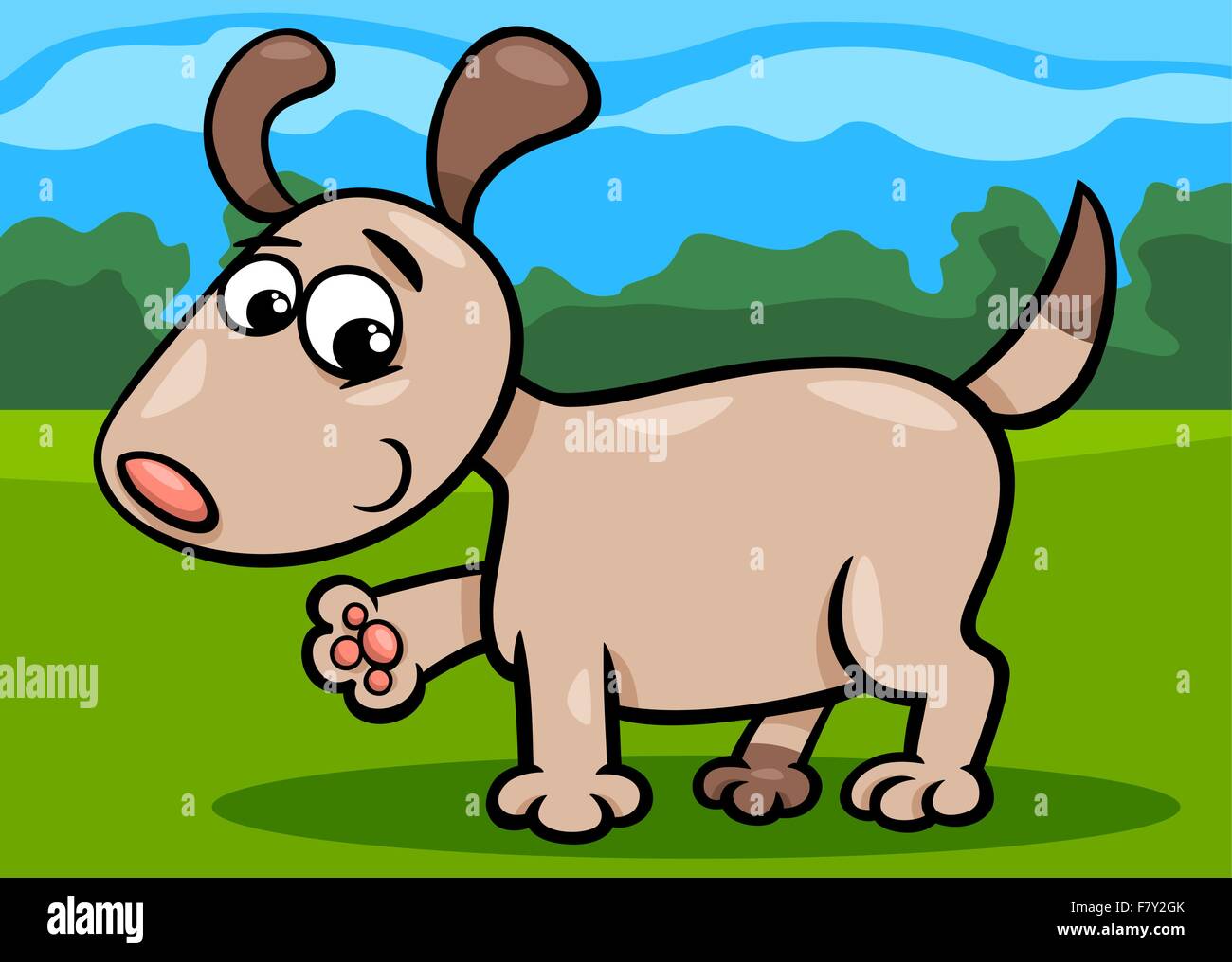 dog puppy cartoon illustration Stock Vector Image & Art - Alamy