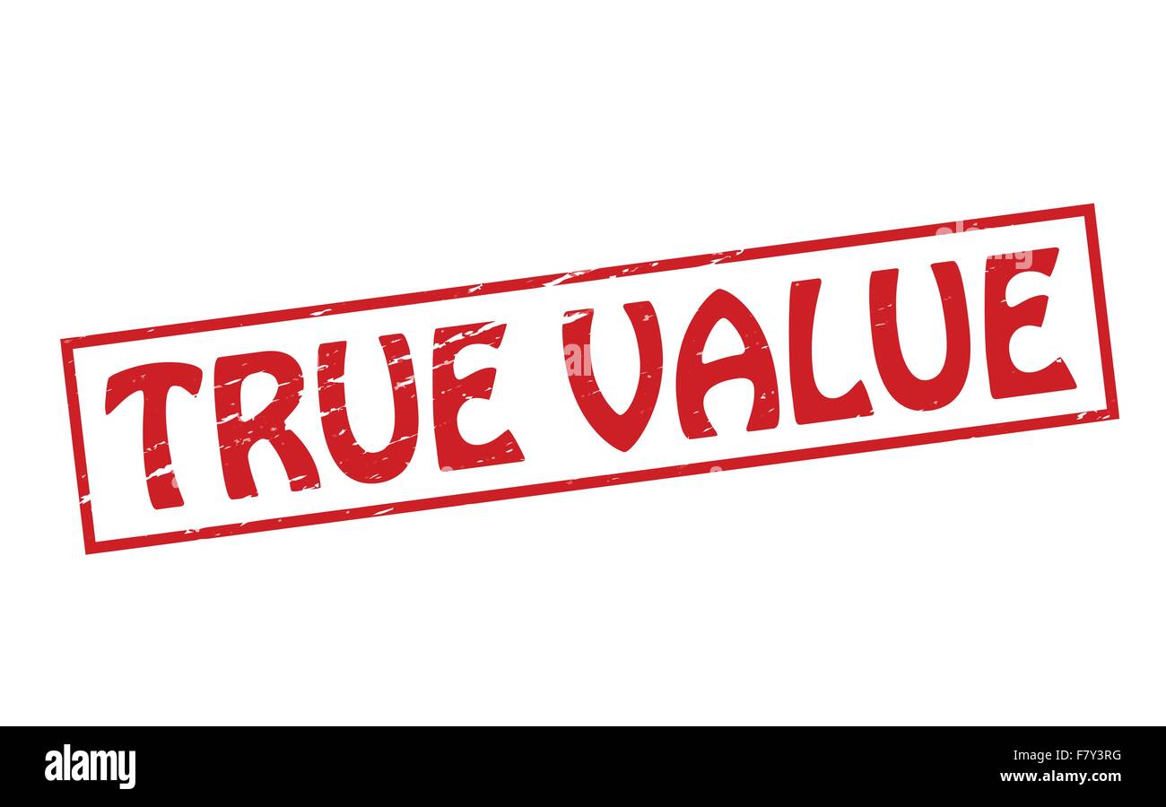 True value Stock Vector