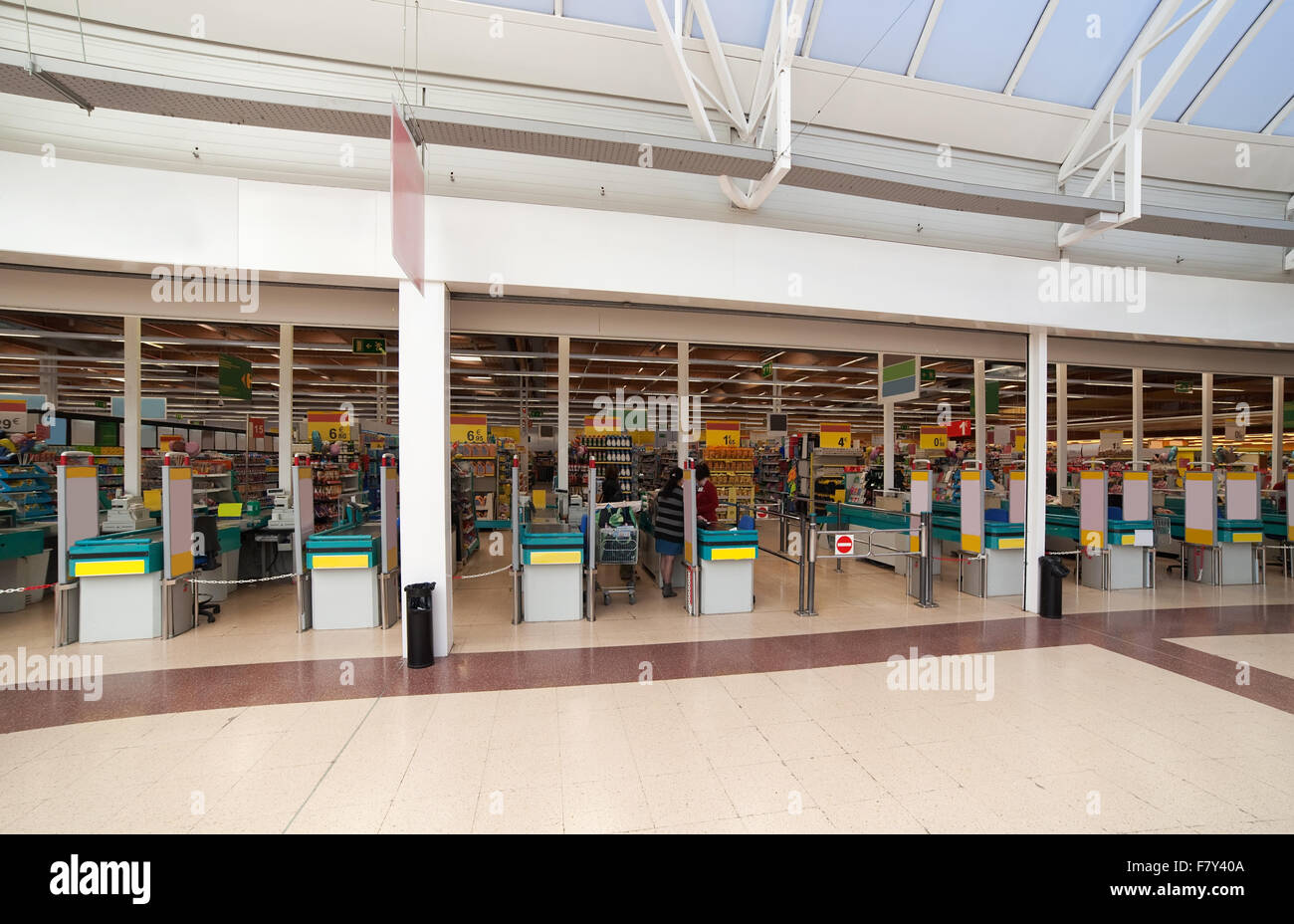 European Store Interior of modern european supermarket Stock Photo - Alamy