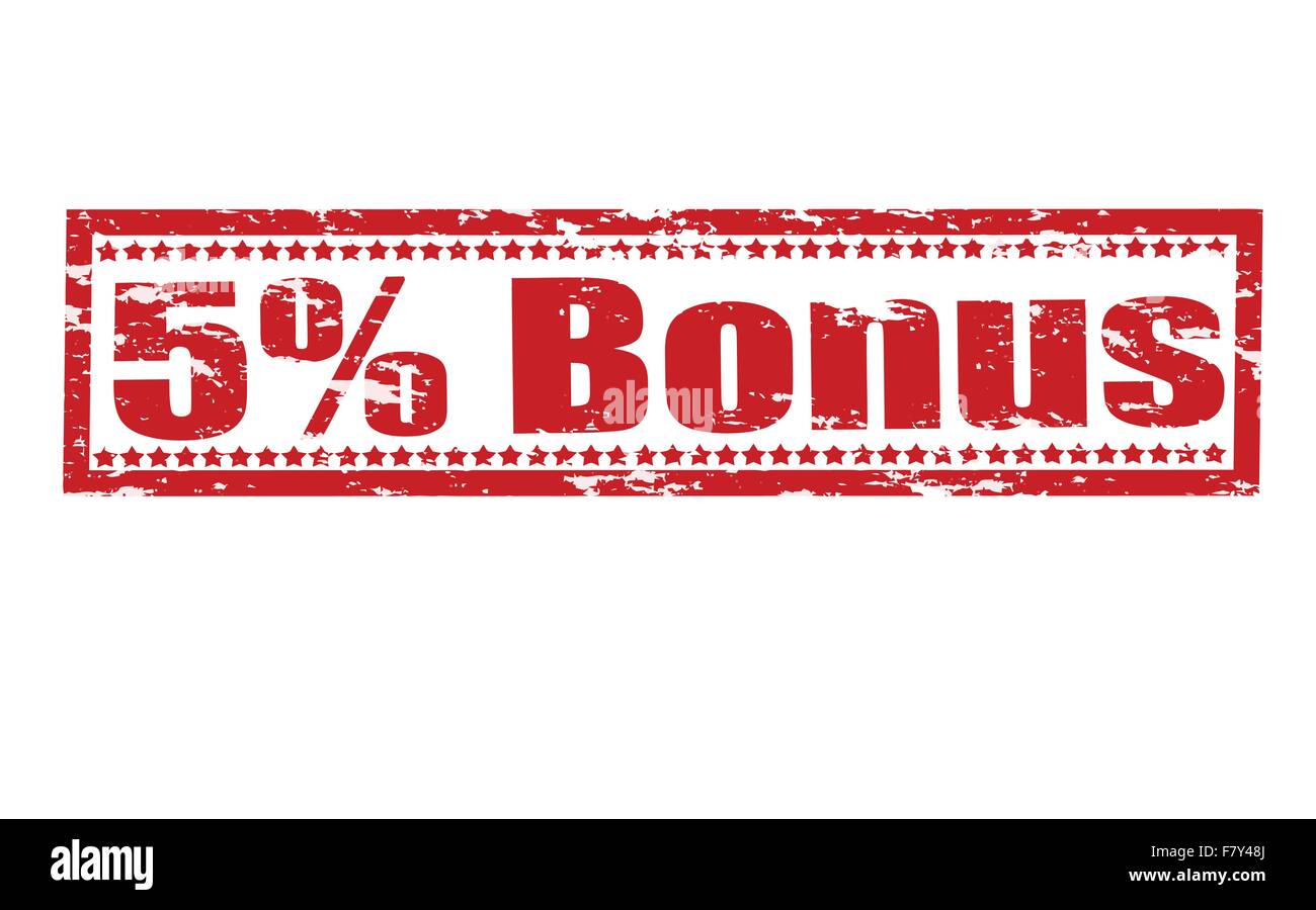 Five percent bonus Stock Vector Image & Art Alamy