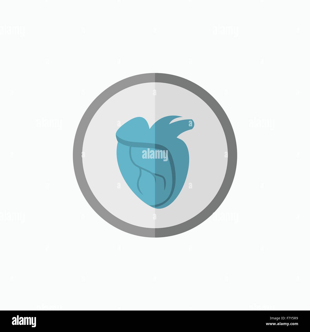 Heart Flat Icon Stock Vector Image & Art - Alamy