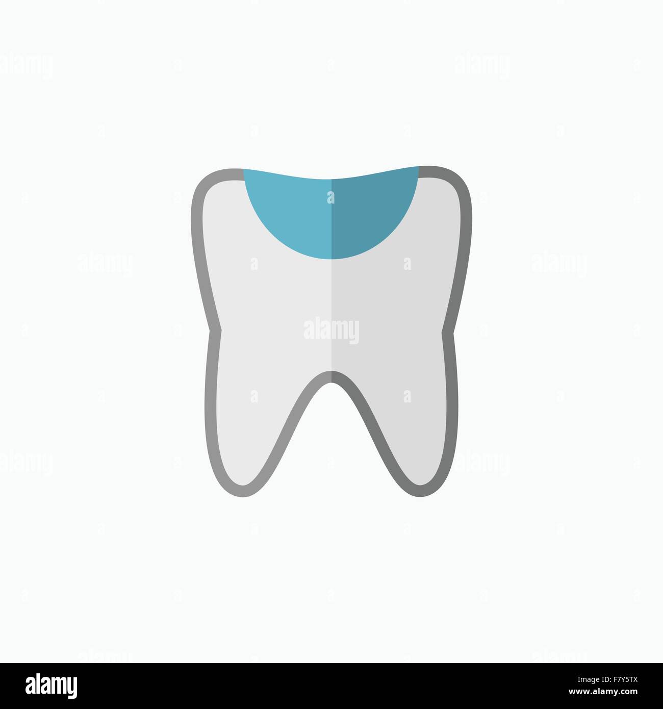 Dental Flat Icon Stock Vector Image & Art - Alamy