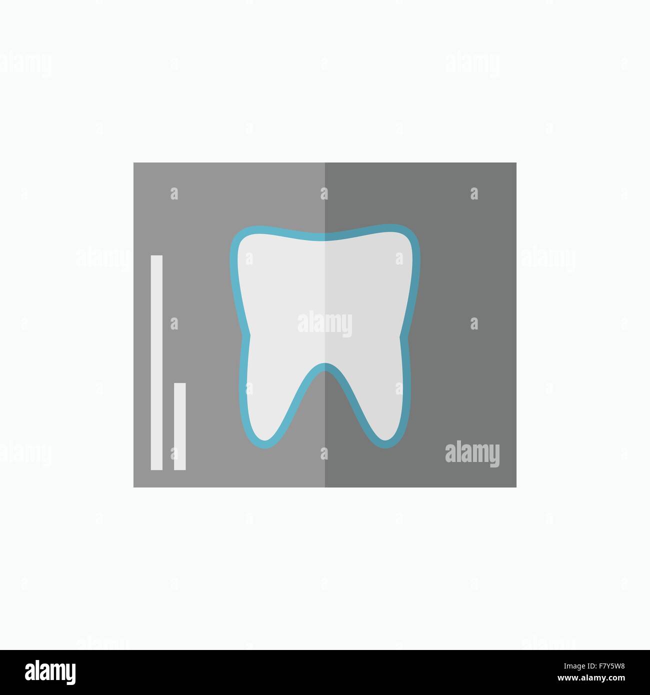 Dental Flat Icon Stock Vector