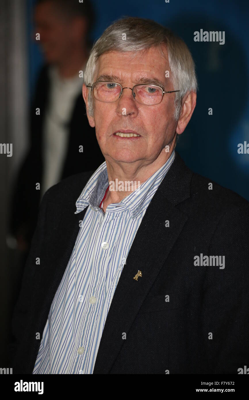 Berlin, Germany, February 6, 2015:  Tom Courtenay promotes film 45 Years during 65th Berlinale Stock Photo