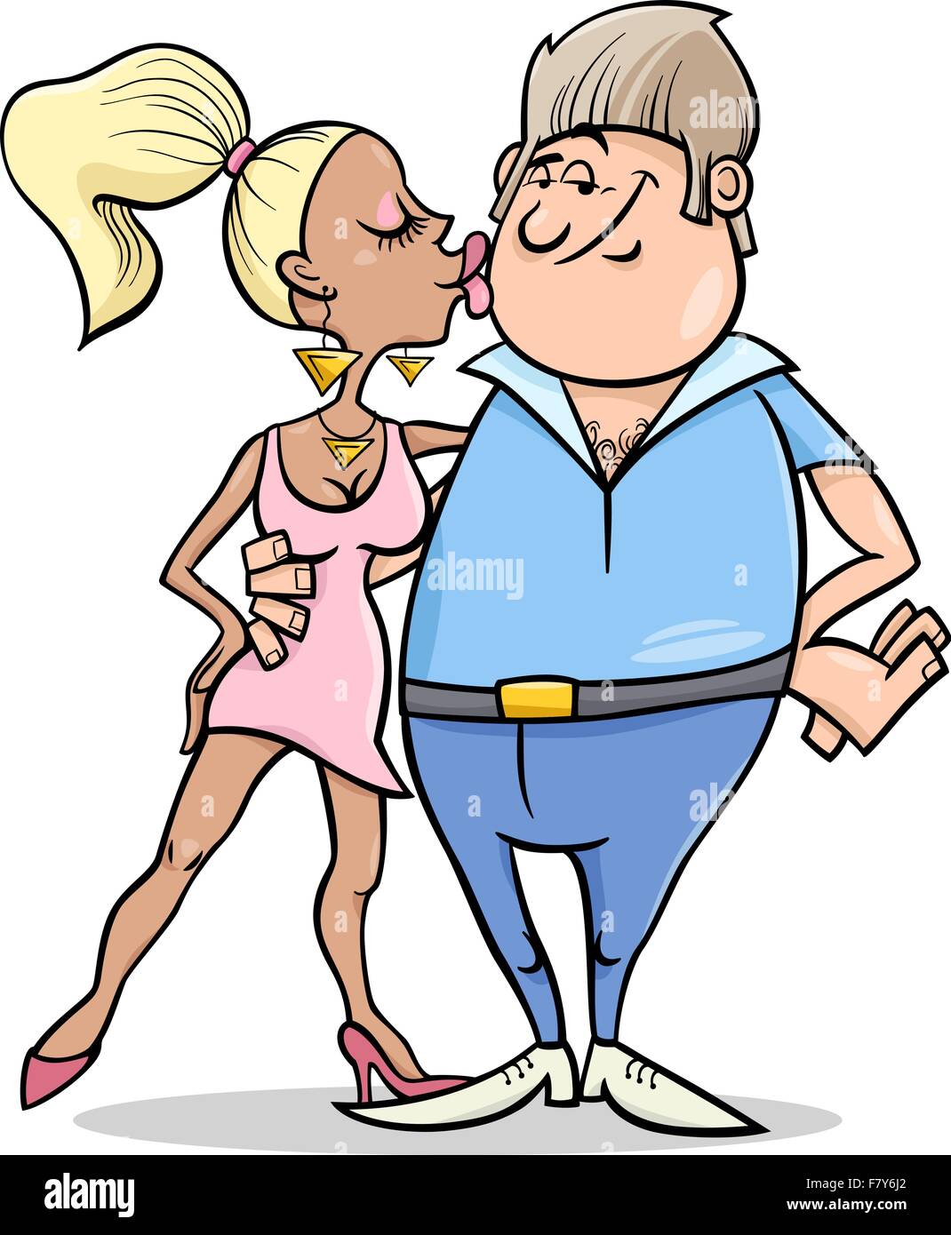 couple in love cartoon illustration Stock Vector Image & Art - Alamy