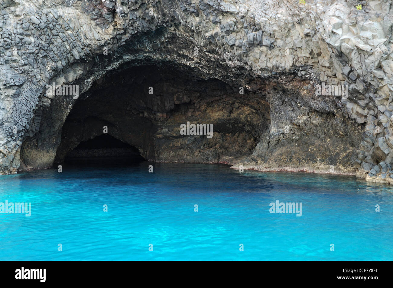 Bue Marino cave (Grotta del Bue Marino) at Filicudi, Aeolian Islands, Sicily, Italy Stock Photo