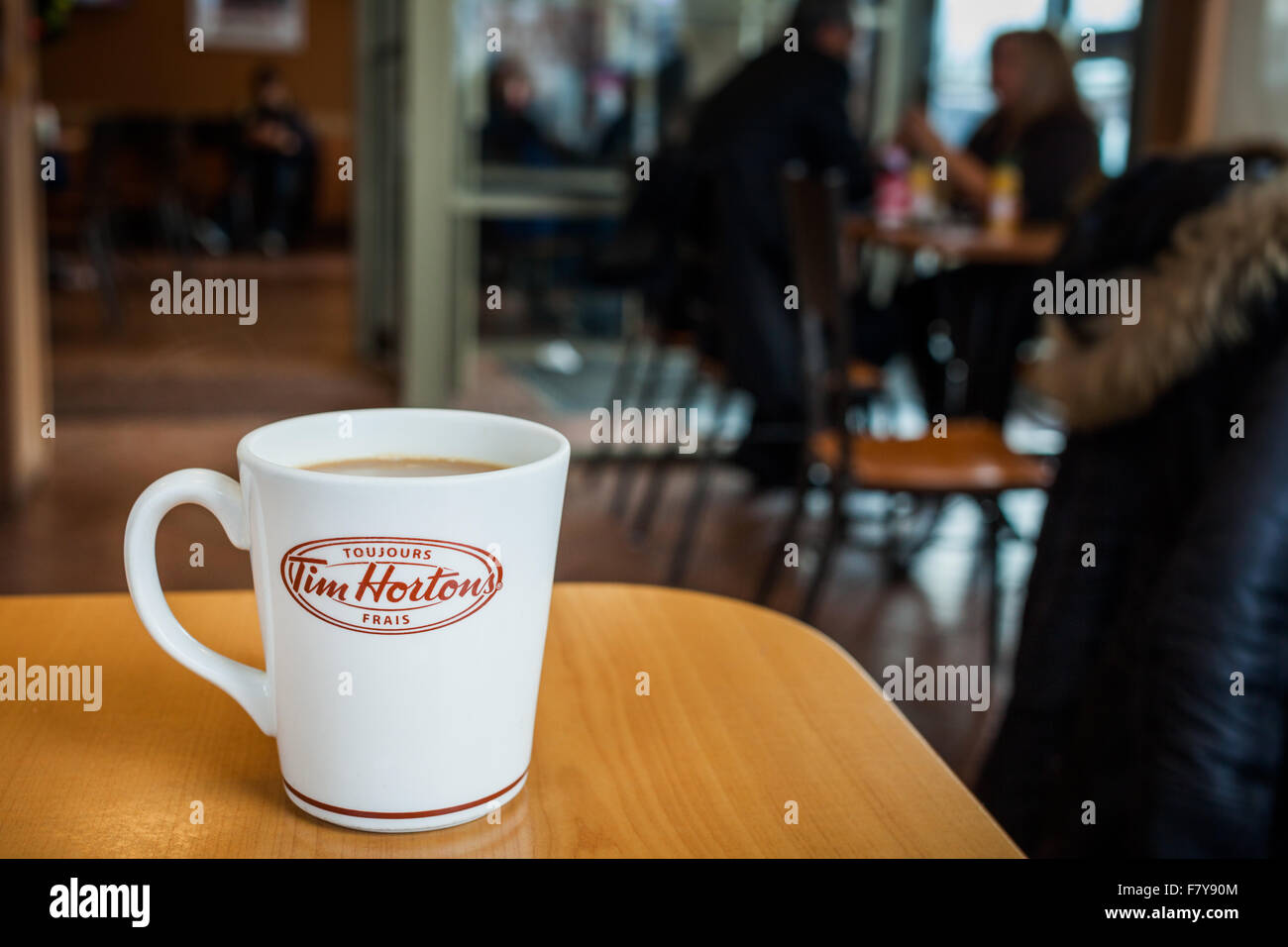 Tim Horton Coffee Shop, City of Montreal, Canada Editorial Stock Photo -  Image of tables, coffee: 52463333