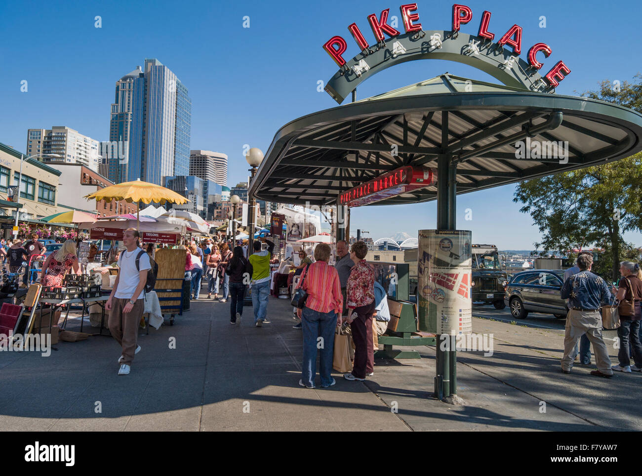 Pike Place Market, Seattle, Washington, USA Stock Photo
