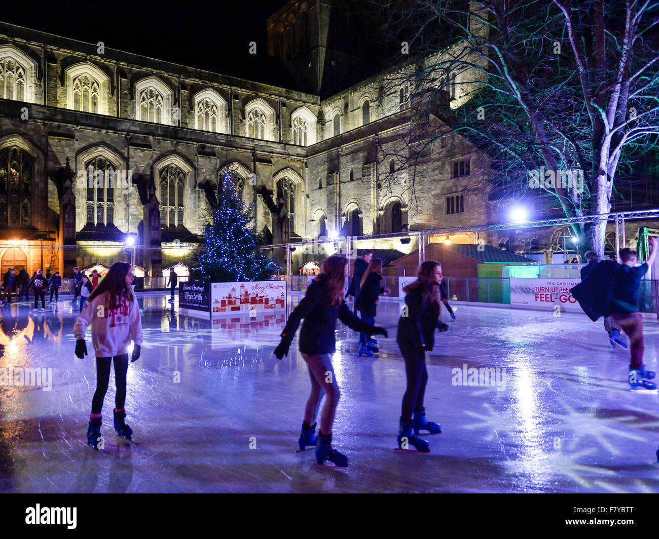 Winchester cathedral ice rink hires stock photography and images Alamy