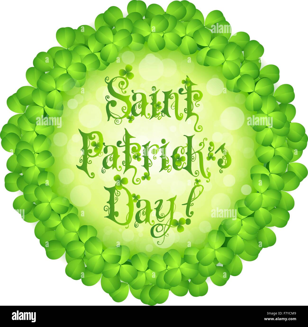 St. Patricks Day Card Stock Vector Image & Art - Alamy