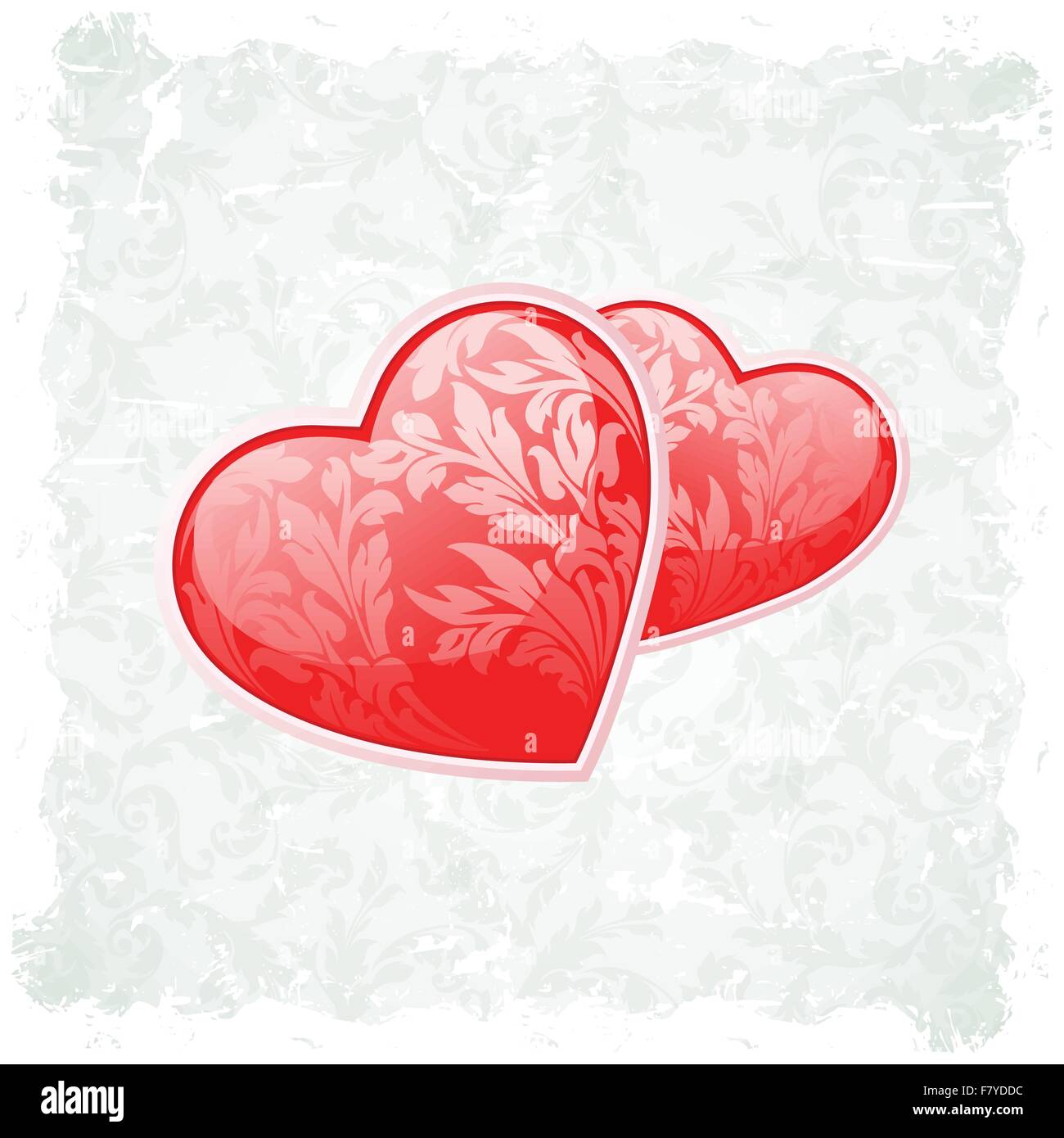 Grungy Valentine's Day Background Stock Vector