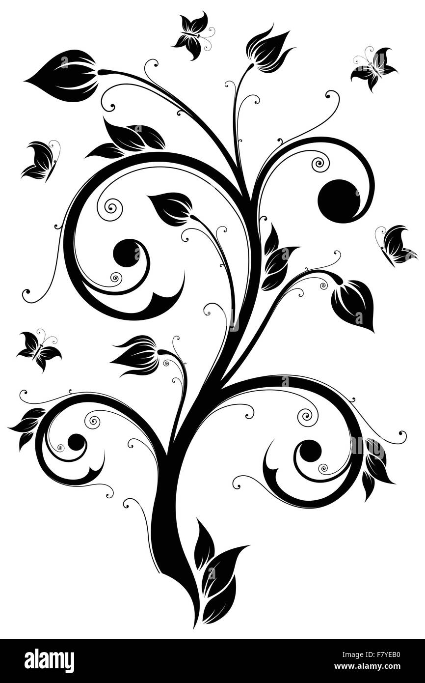 Floral design element. Vector illustration Stock Vector Image & Art - Alamy
