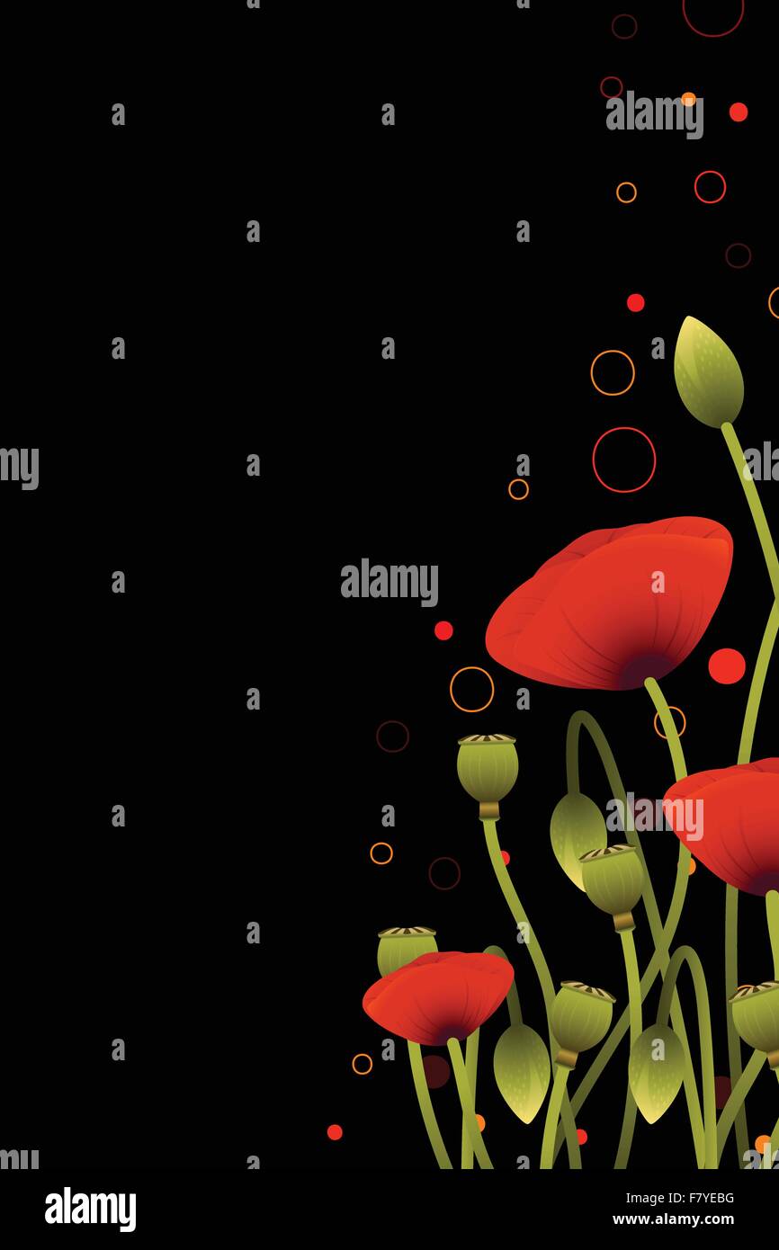 Wildflower green background Stock Vector Images - Alamy