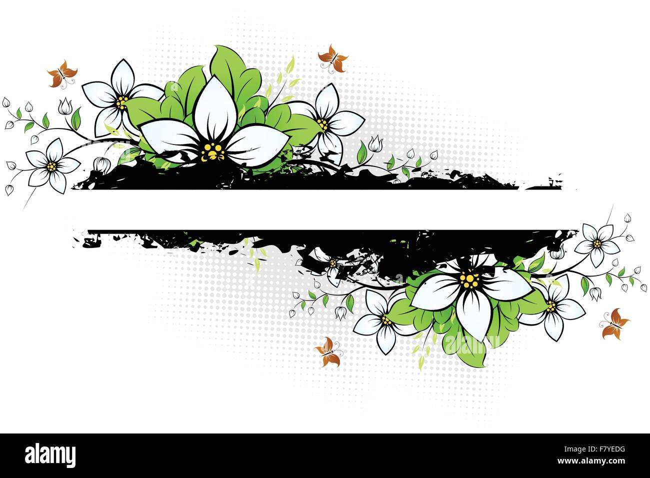 Flower grunge background Stock Vector Image & Art - Alamy
