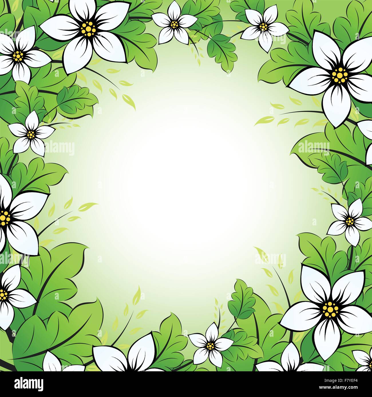 Vector floral frame Stock Vector Image & Art - Alamy