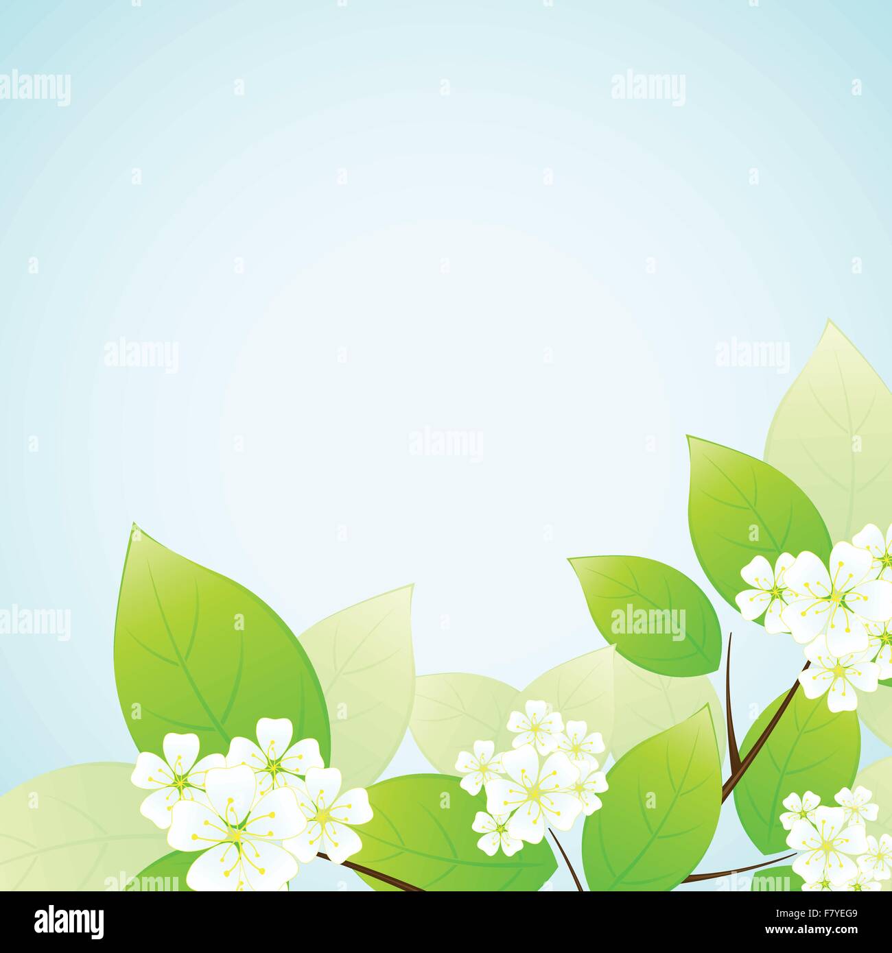 Leaves and flowers Stock Vector Image & Art - Alamy
