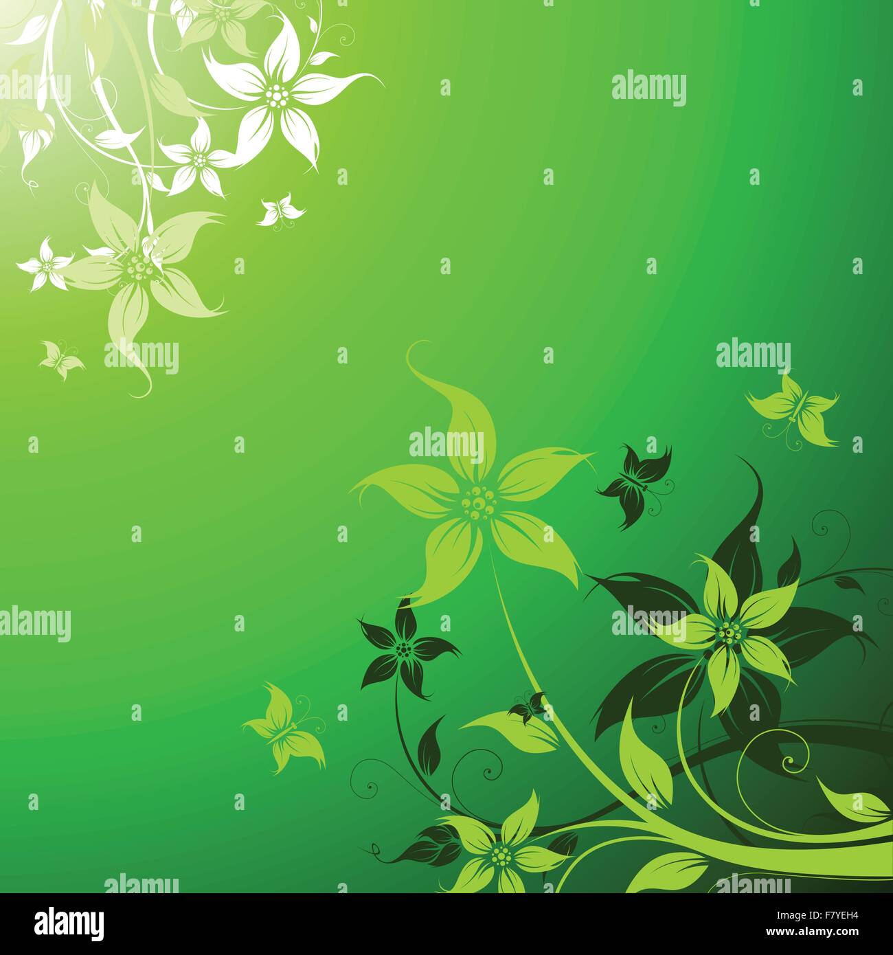 Vector floral background Stock Vector