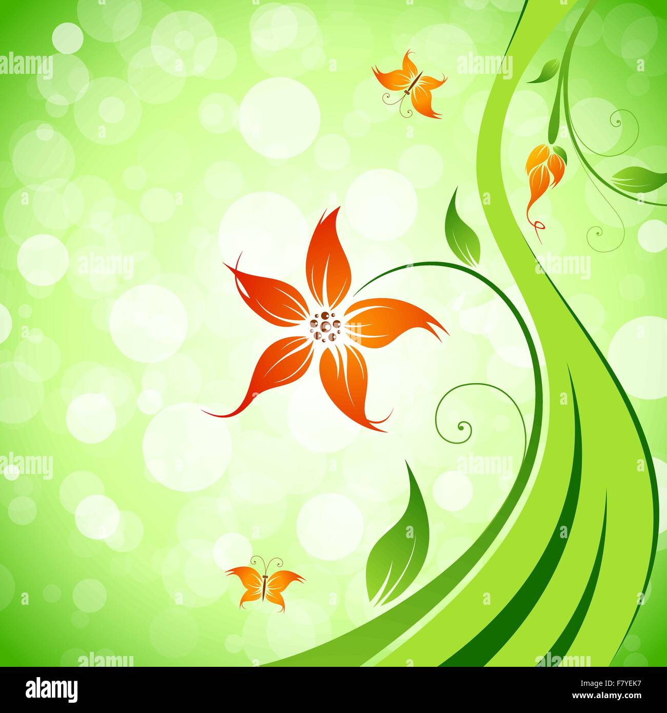 Abstract Flower Background Stock Vector