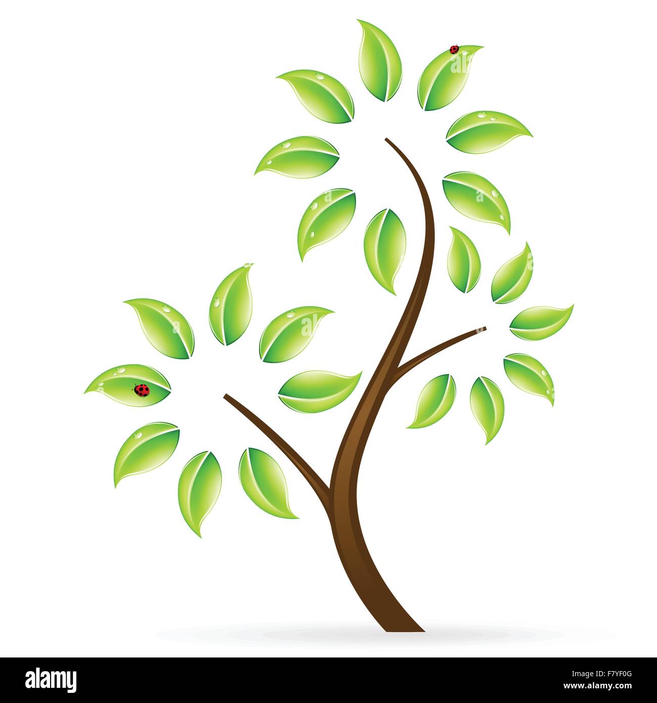 Abstract green tree icon Stock Vector Image & Art - Alamy