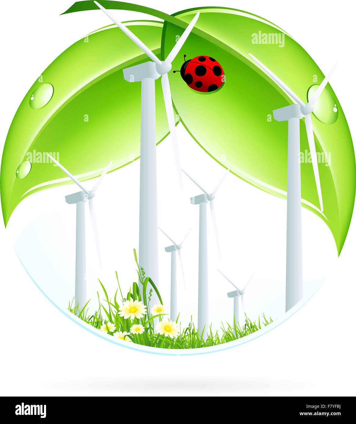 Wind Power Plant Icon Stock Vector Image & Art - Alamy