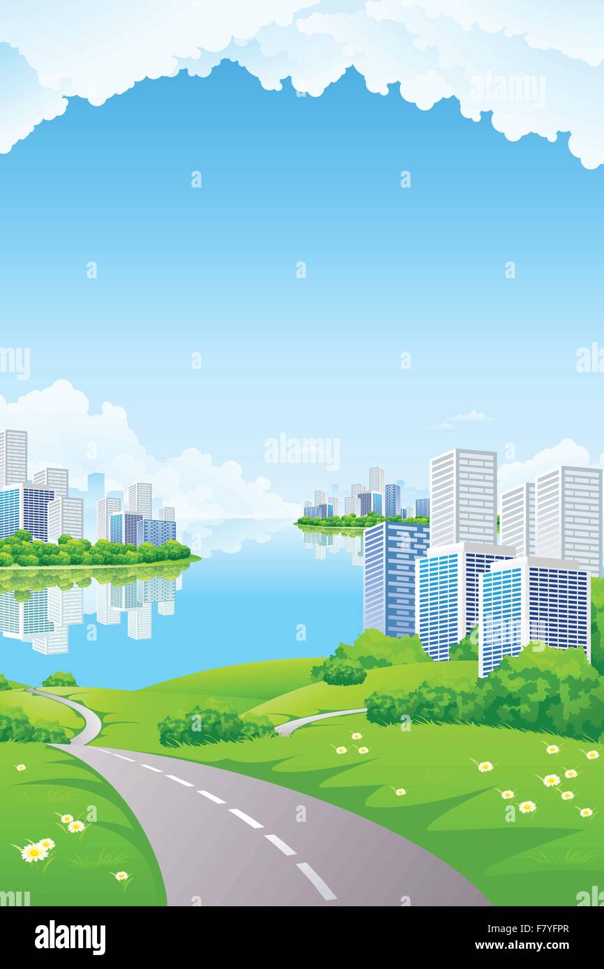 Business City Landscape Stock Vector