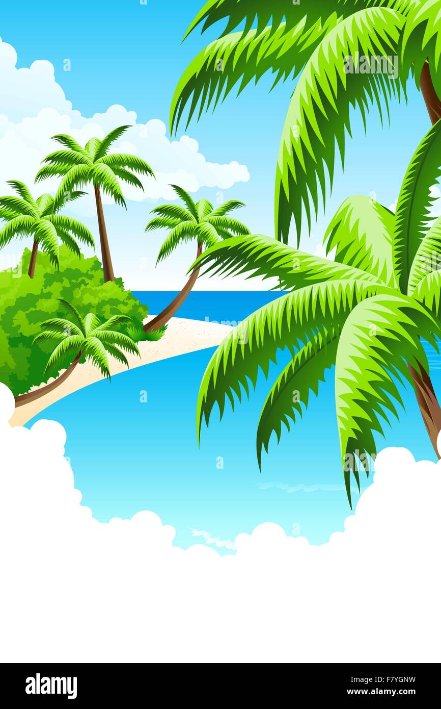 Summer Vacation Background Stock Vector Image & Art - Alamy