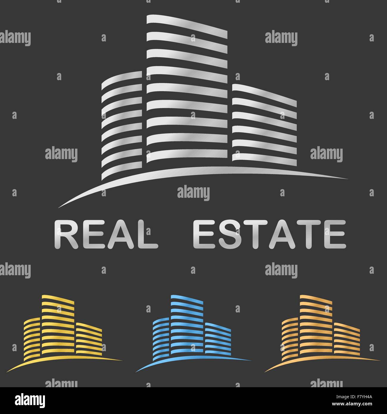 Real estate vector logo design template Stock Vector Image & Art - Alamy