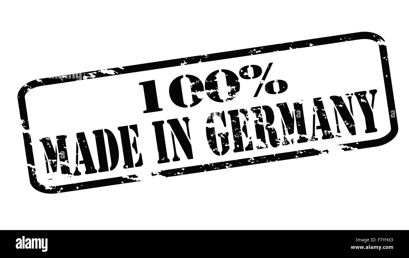 One hundred percent made in Germany Stock Vector