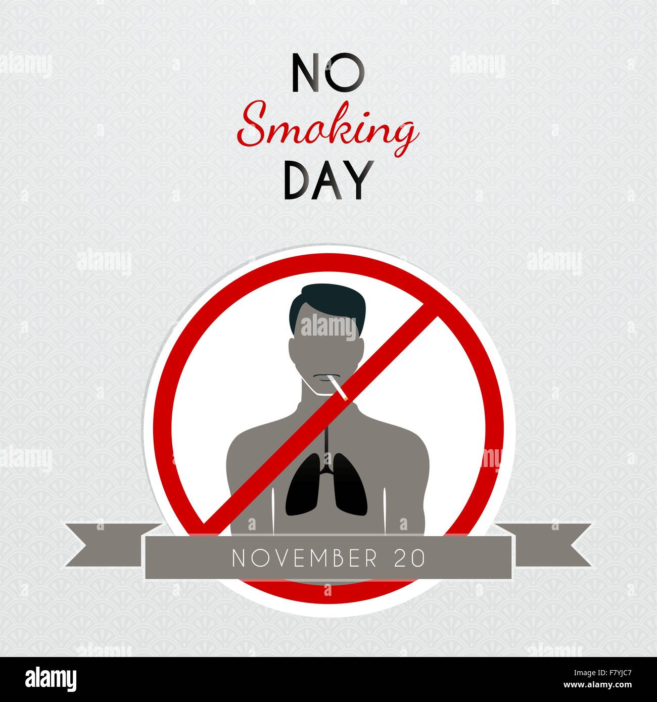No smoking day poster Stock Vector