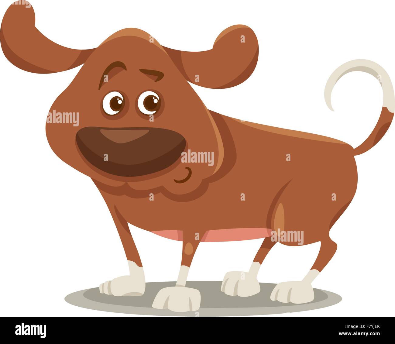 cute dog cartoon illustration Stock Vector Image & Art - Alamy