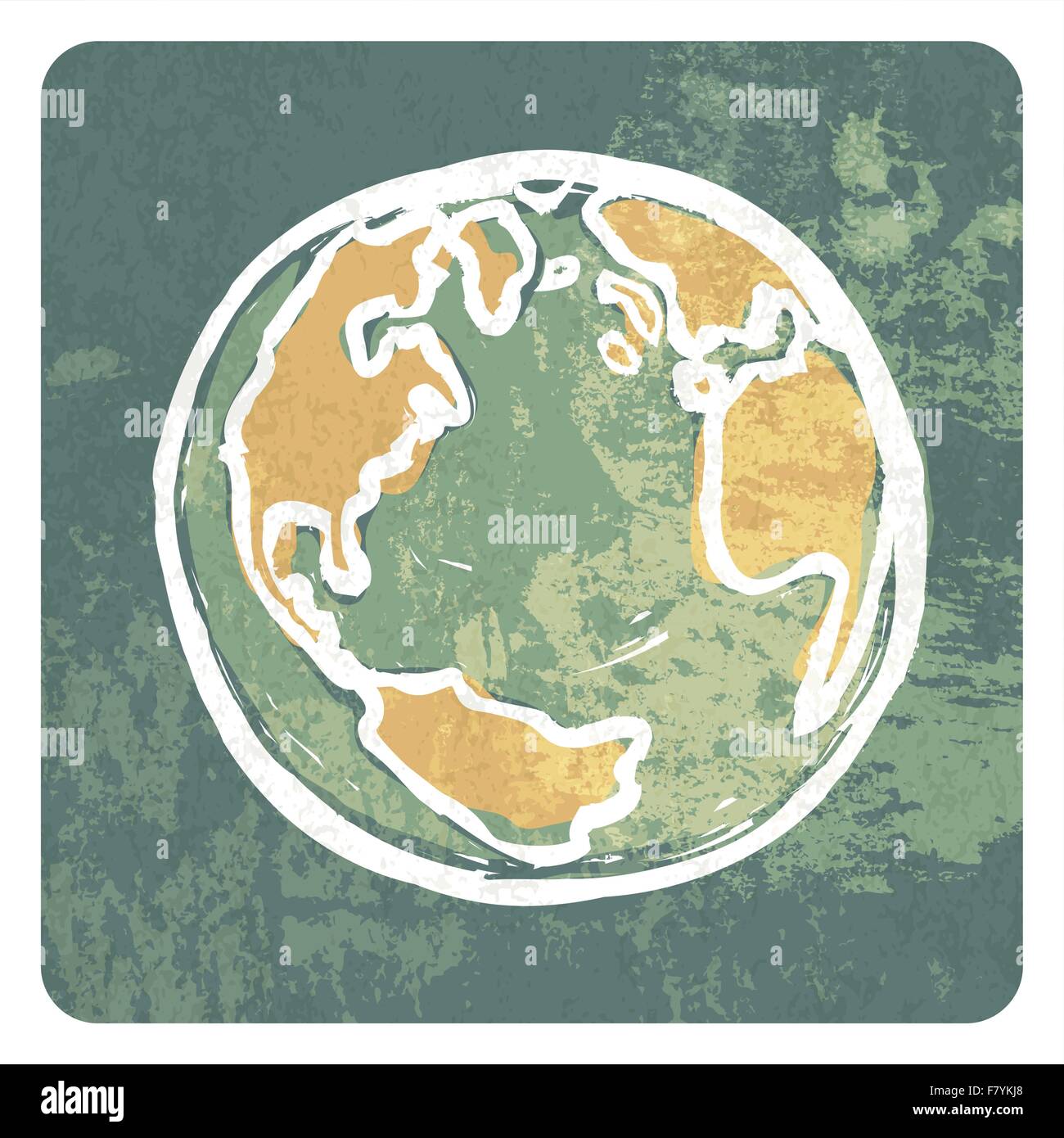 Earth grunge icon Stock Vector Image & Art - Alamy