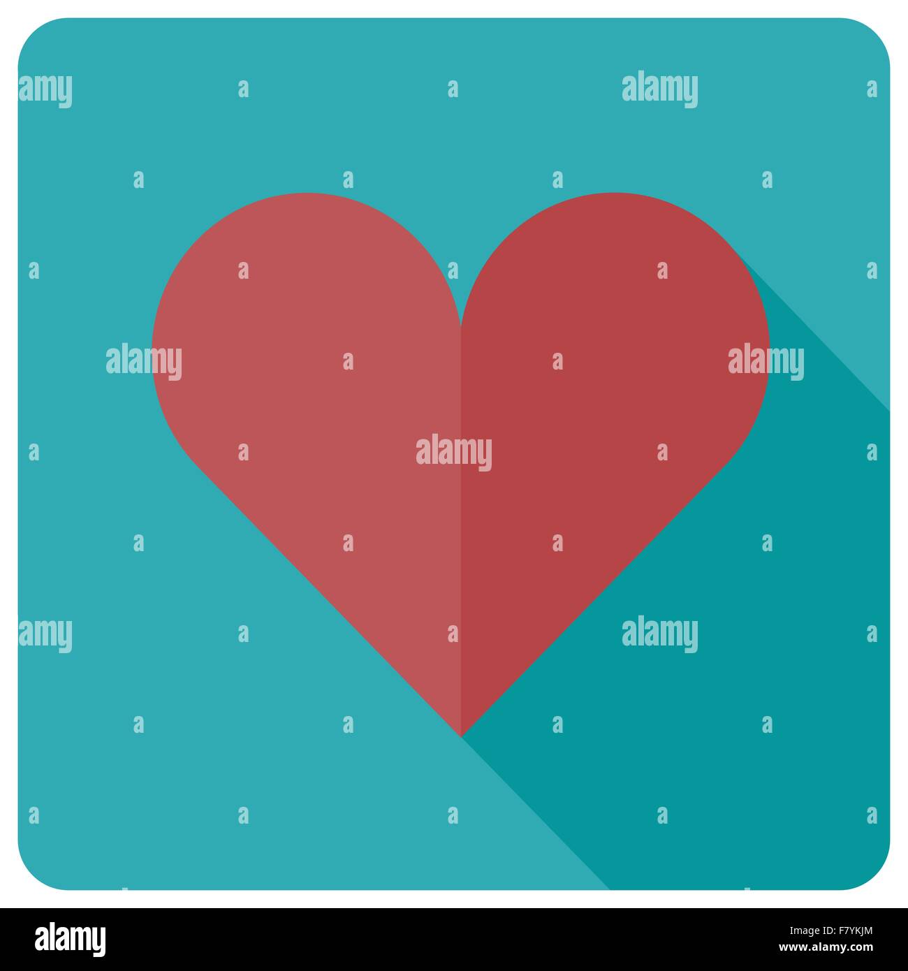 Flat heart icon, vector Stock Vector Image & Art - Alamy