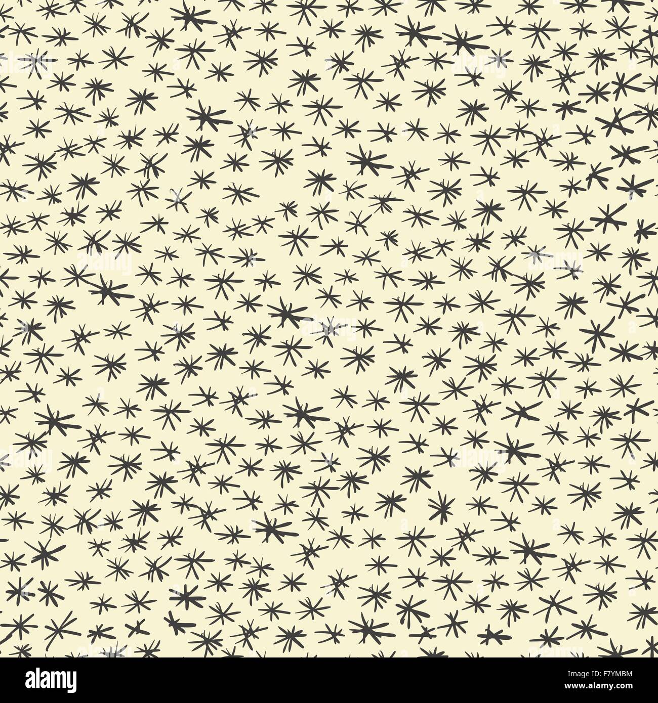 Hand-drawn asterisk seamless pattern. Vector Stock Vector Image & Art ...