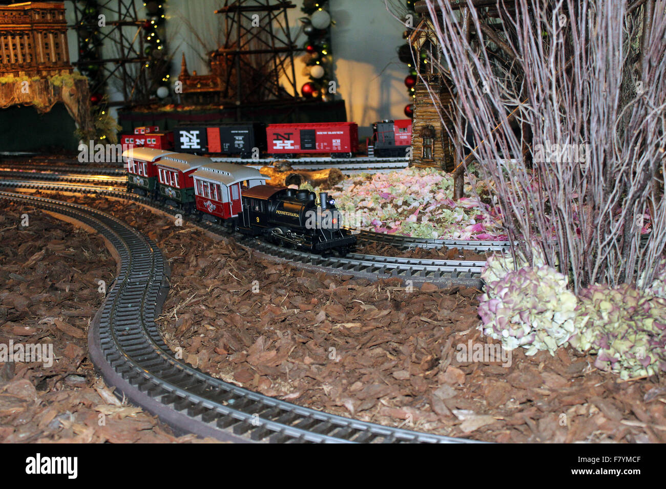 New York Botanical Garden S Holiday Train Show Stock Photo