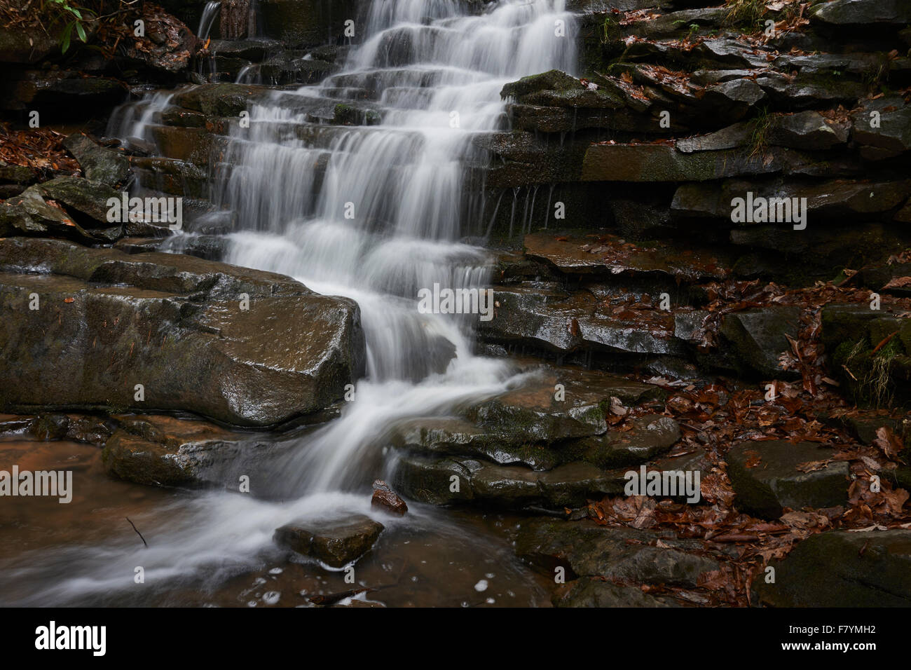 Rainbow Falls, Trough Creek State Park, near Altoona, Pennsylvania, USA Stock Photo Alamy